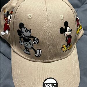 Disney Tan Baseball Cap with Mickey Embroidery